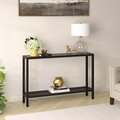 Henn & Hart Rigan 46 in. Blackened Bronze Console Table AT0362